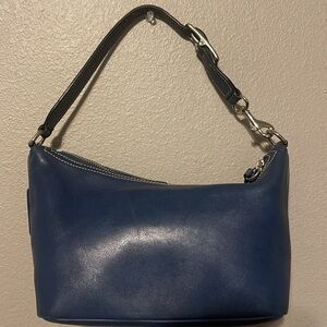Coach Blue Hobo Bag with Silver Hardware